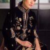 Luxe Black Velvet Straight Suit