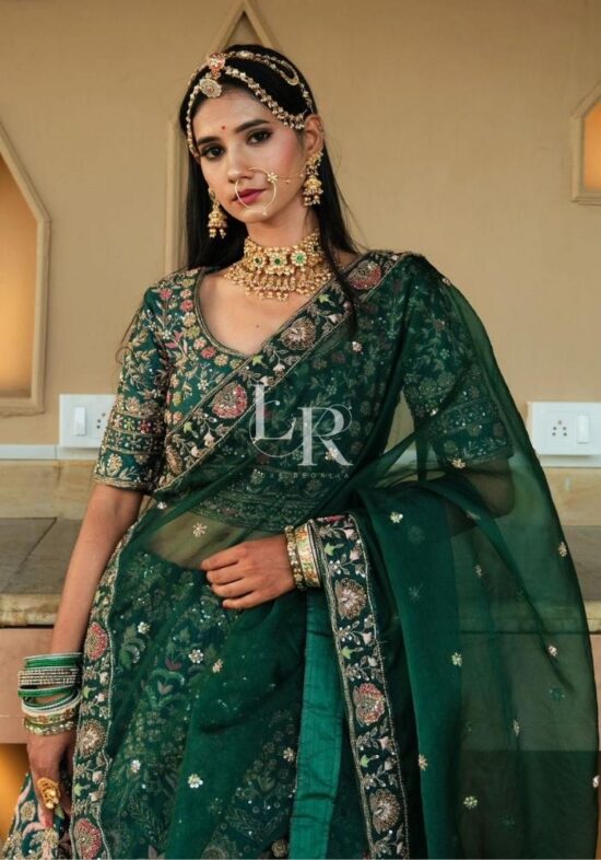 Castleton Green Heavy Embroidery Lehenga Choli