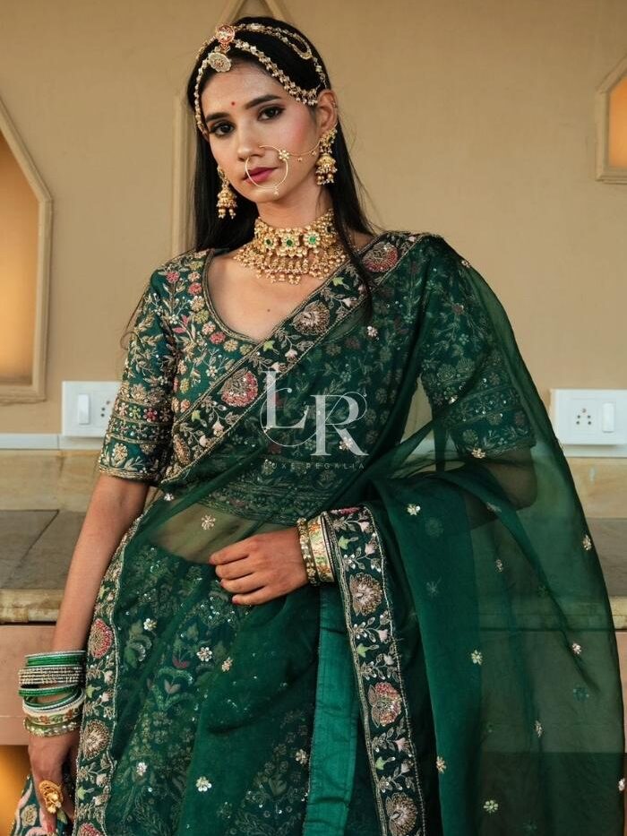 Castleton Green Heavy Embroidery Lehenga Choli