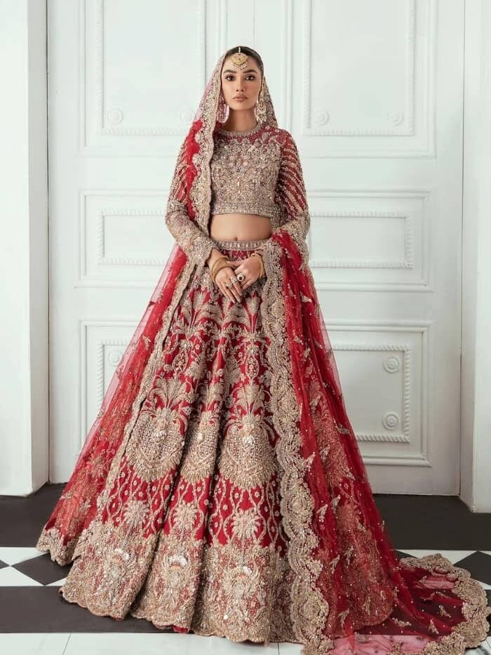 Radiant Red Wedding Lehenga Choli